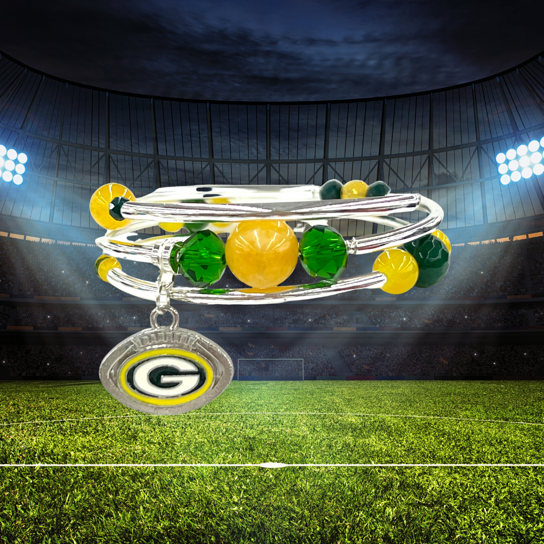 Game Day- Greenbay  Wrap Bracelet