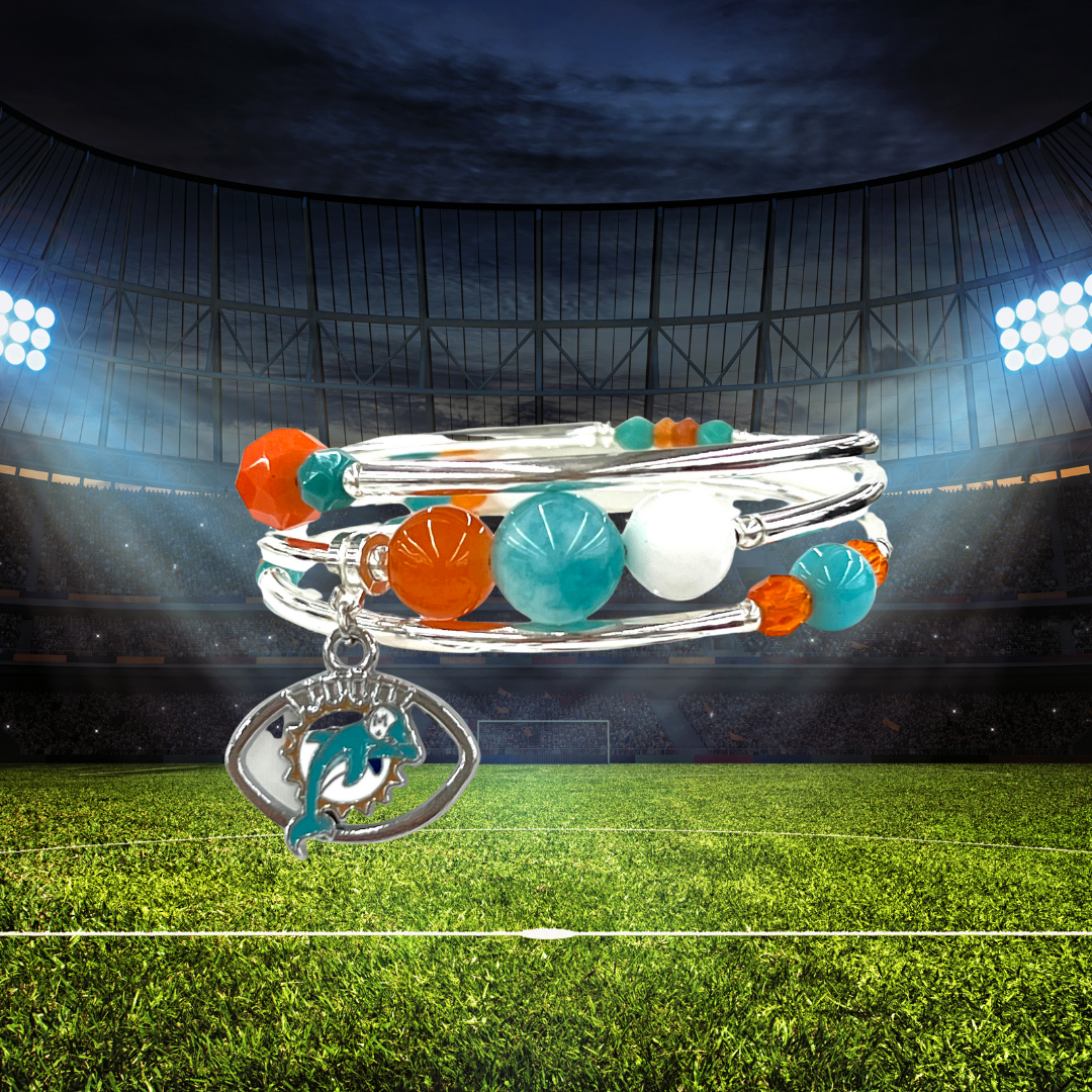 Game Day- Miami  Wrap Bracelet