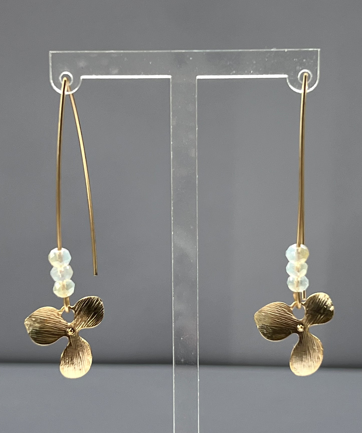 Garden Glam - Opal Orchid Earrings