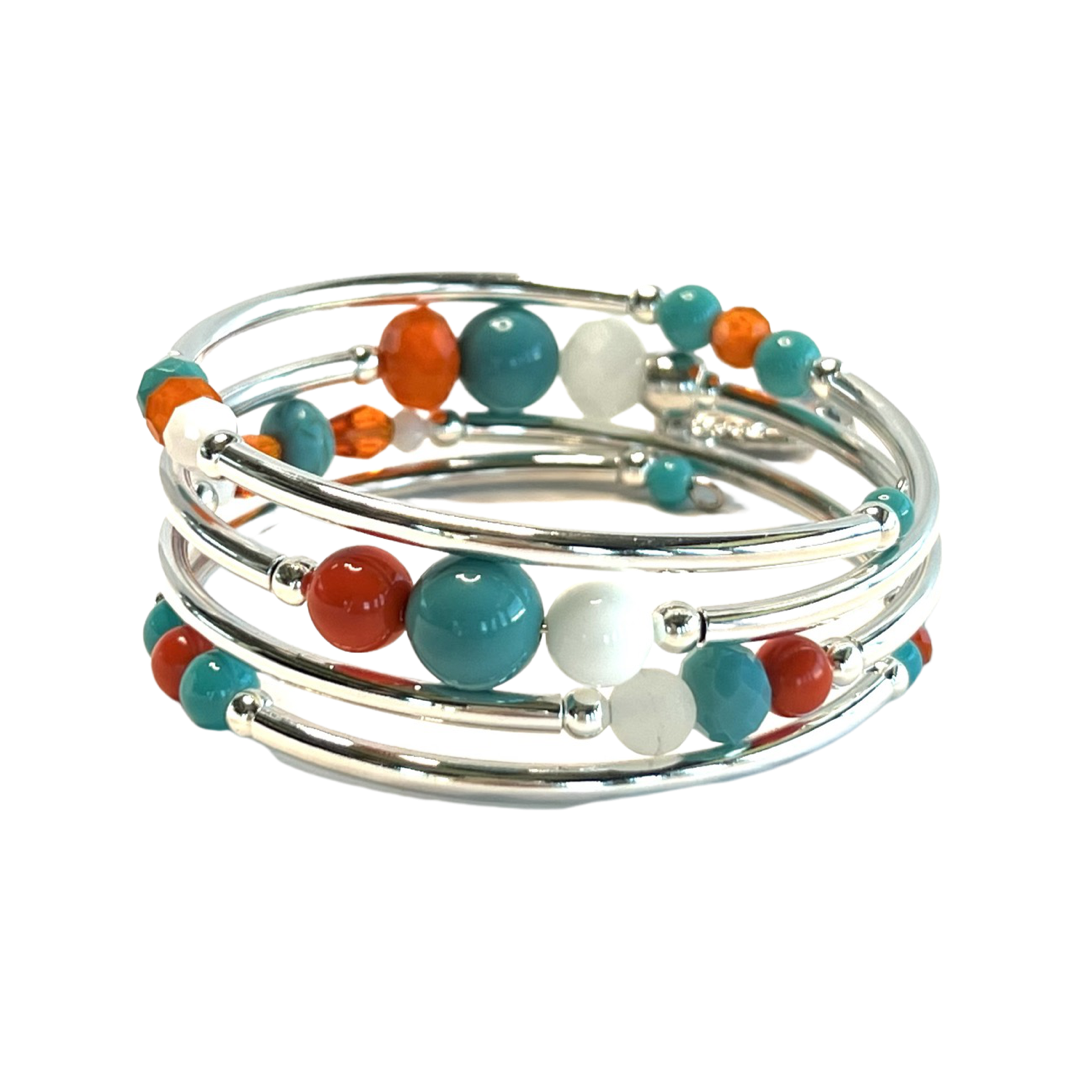 Game Day- Miami  Wrap Bracelet