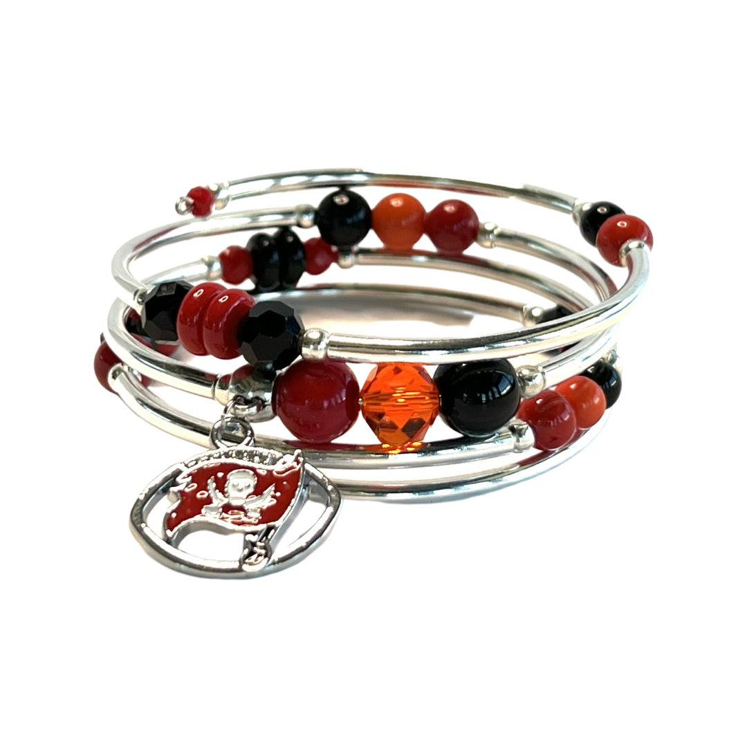 Game Day- Tampa Bay Wrap Bracelet