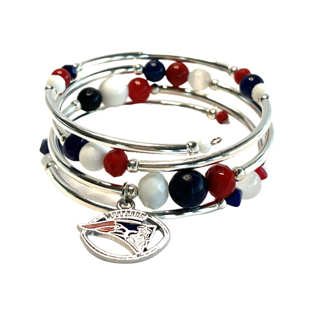 Game Day- New England  Wrap Bracelet