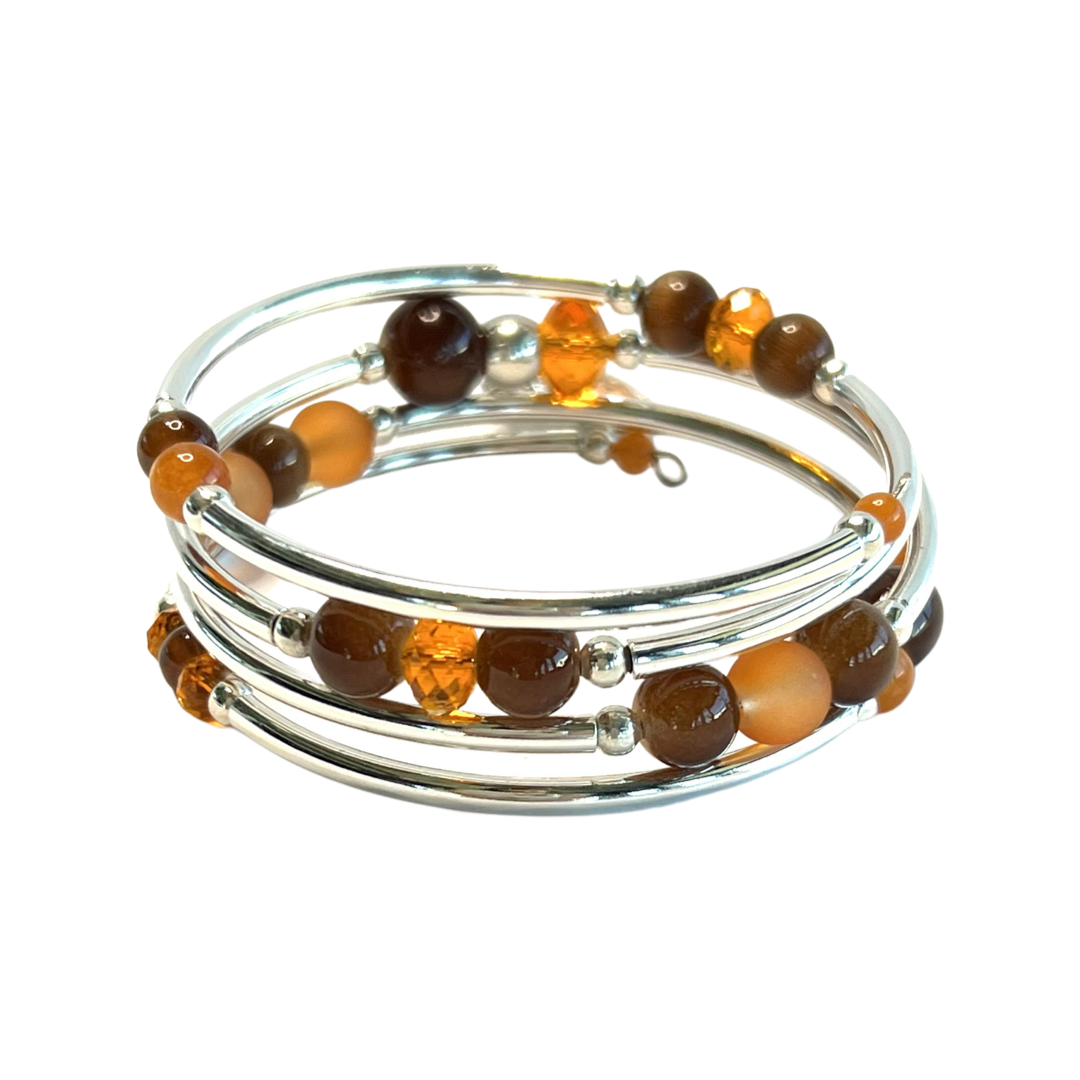 Game Day- Cleveland Browns Wrap Bracelet