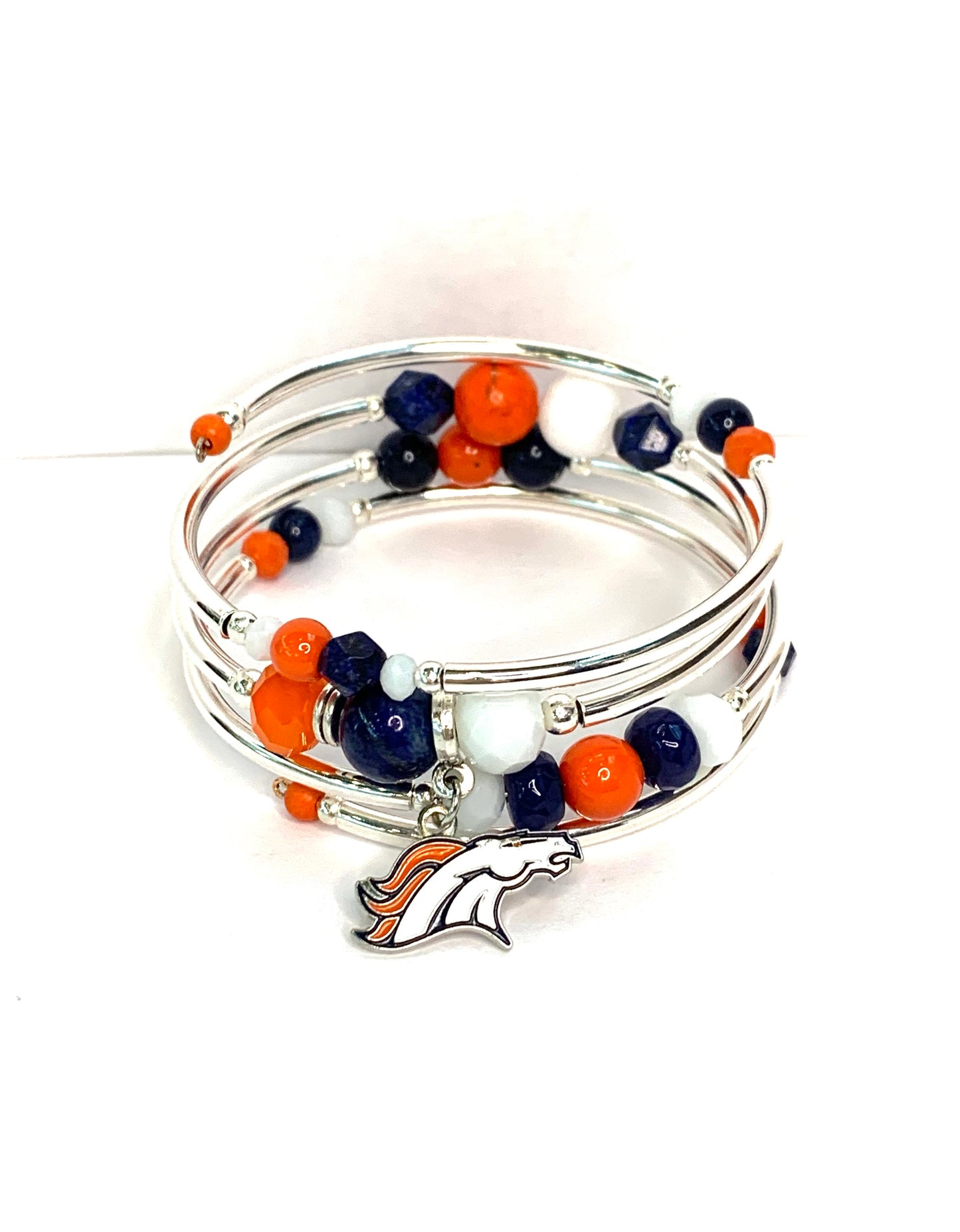 Game Day- Denver  Wrap Bracelet