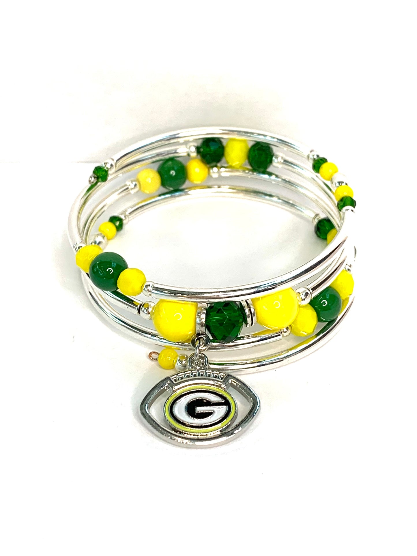 Game Day- Greenbay  Wrap Bracelet