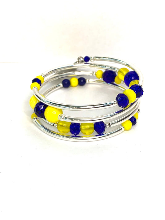 Collegiate- UM Wrap Bracelet